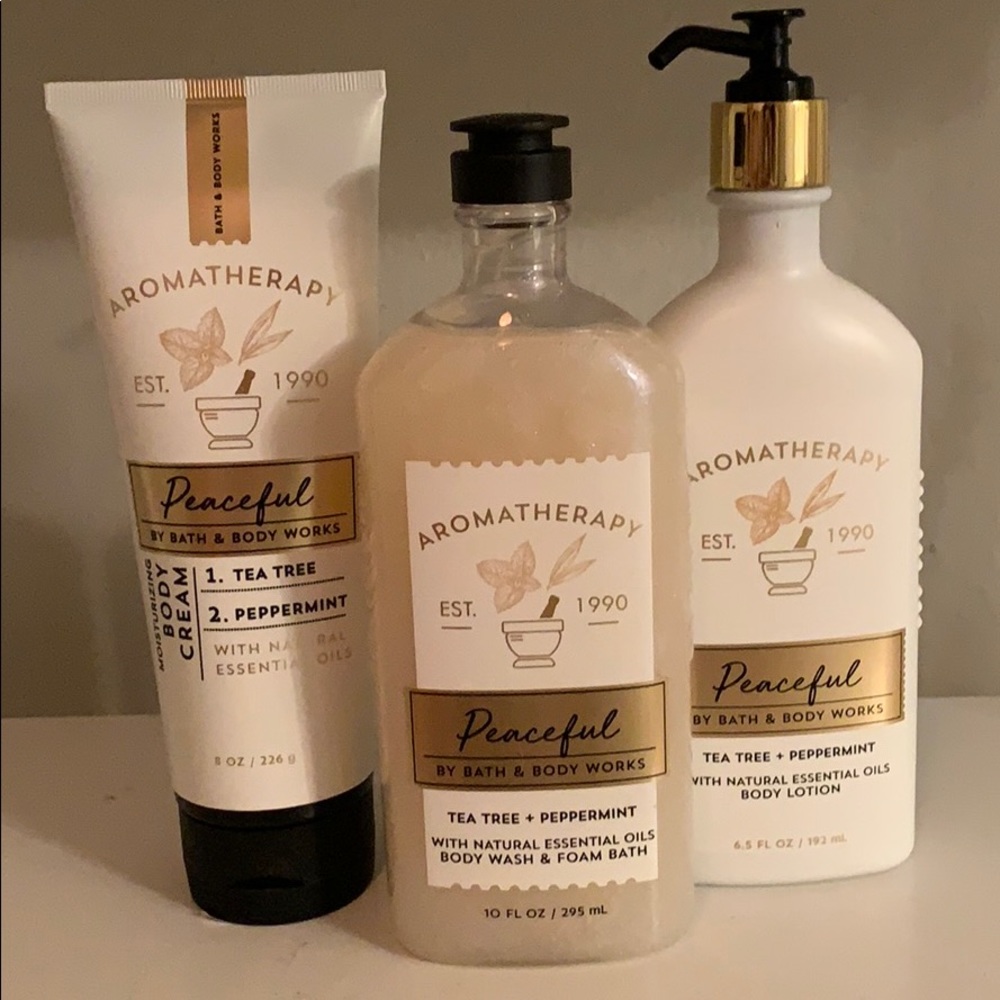 LIMITED EDITION Bath & Body Works Peaceful Set